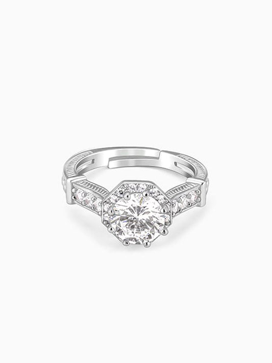 Silver Dazzling Glamour Ring