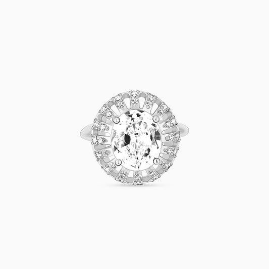 Silver Radiate And Shine Ring