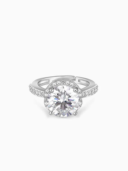 Silver Sunburst Daisy Ring