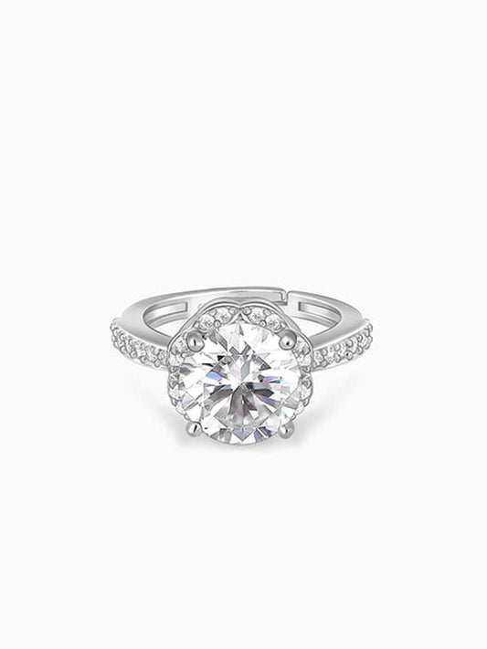 Silver Sunburst Daisy Ring