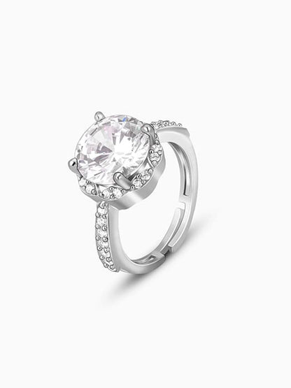 Silver Sunburst Daisy Ring