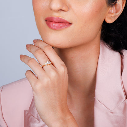 Golden Ethereal Elegance Ring