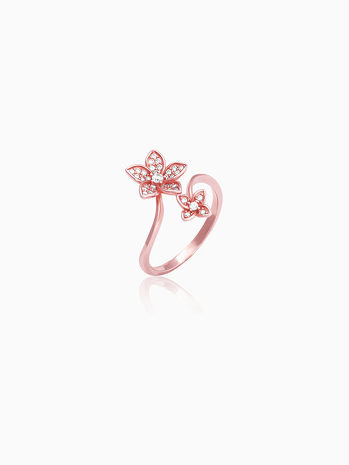 Rose Gold Blooming Flower Ring