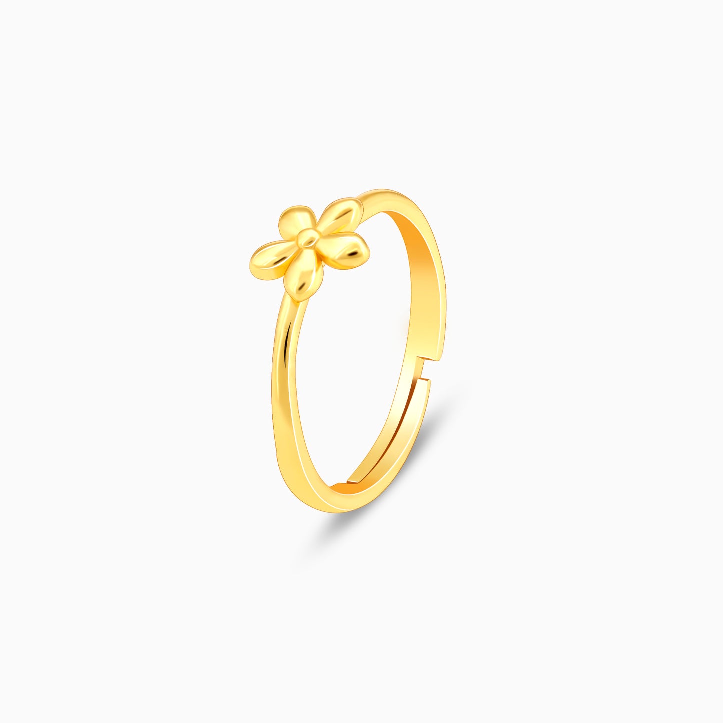 Golden Small Flower Ring