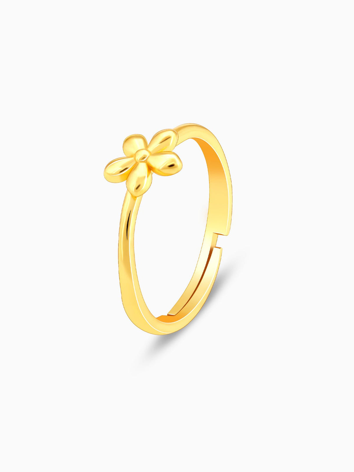 Golden Small Flower Ring