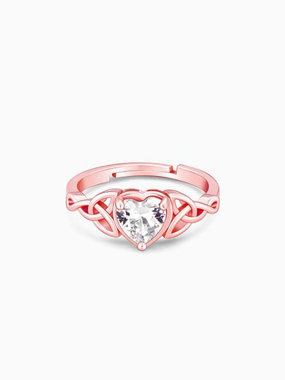 Rose Gold I Promise My Heart Ring