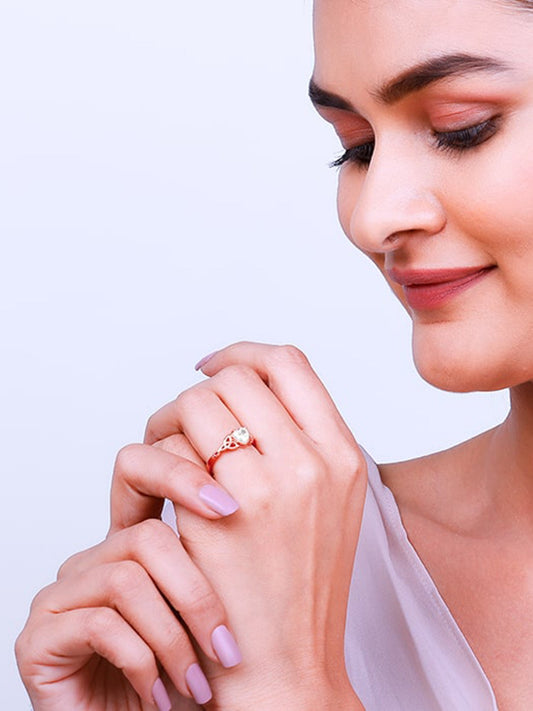 Rose Gold I Promise My Heart Ring