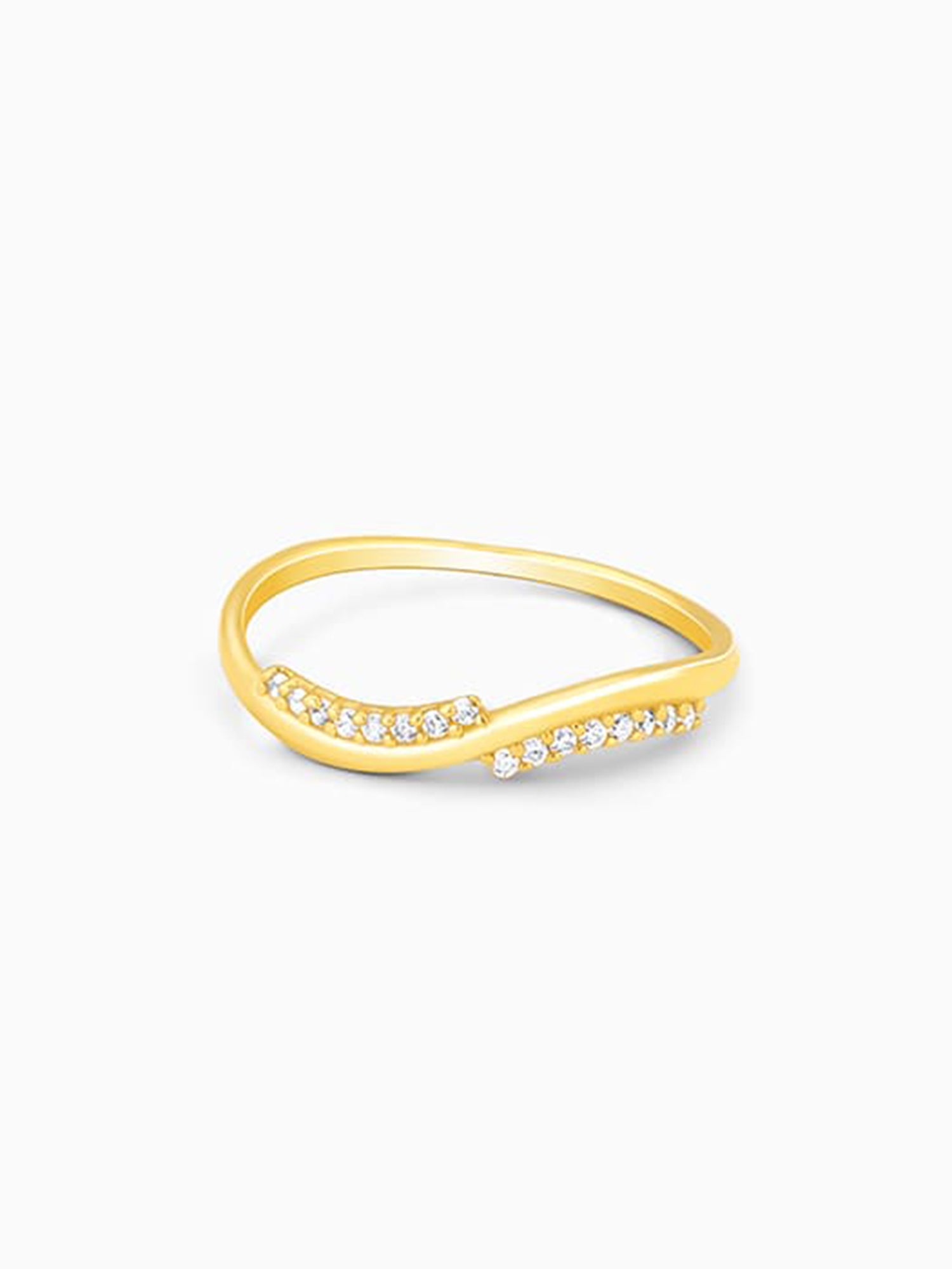 Golden Blissful Wave Ring
