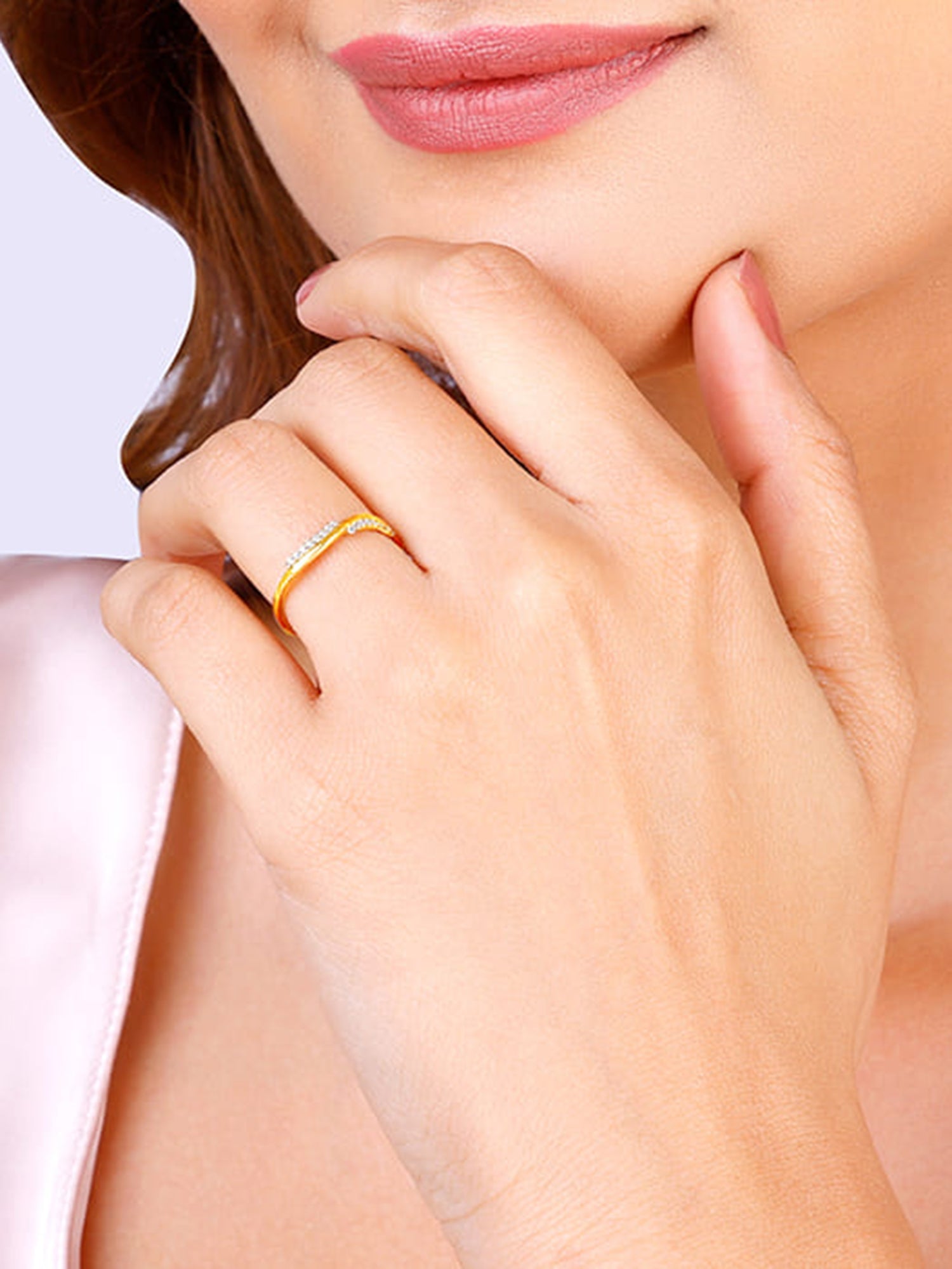 Golden Blissful Wave Ring