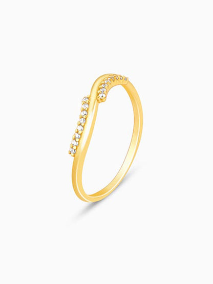 Golden Blissful Wave Ring