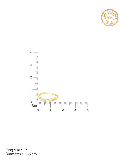 Golden Blissful Wave Ring
