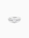 Silver Zircon Studded Elegant Stud Earrings