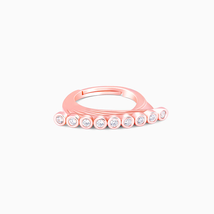 Rose Gold Statement Glow Ring - Image 1