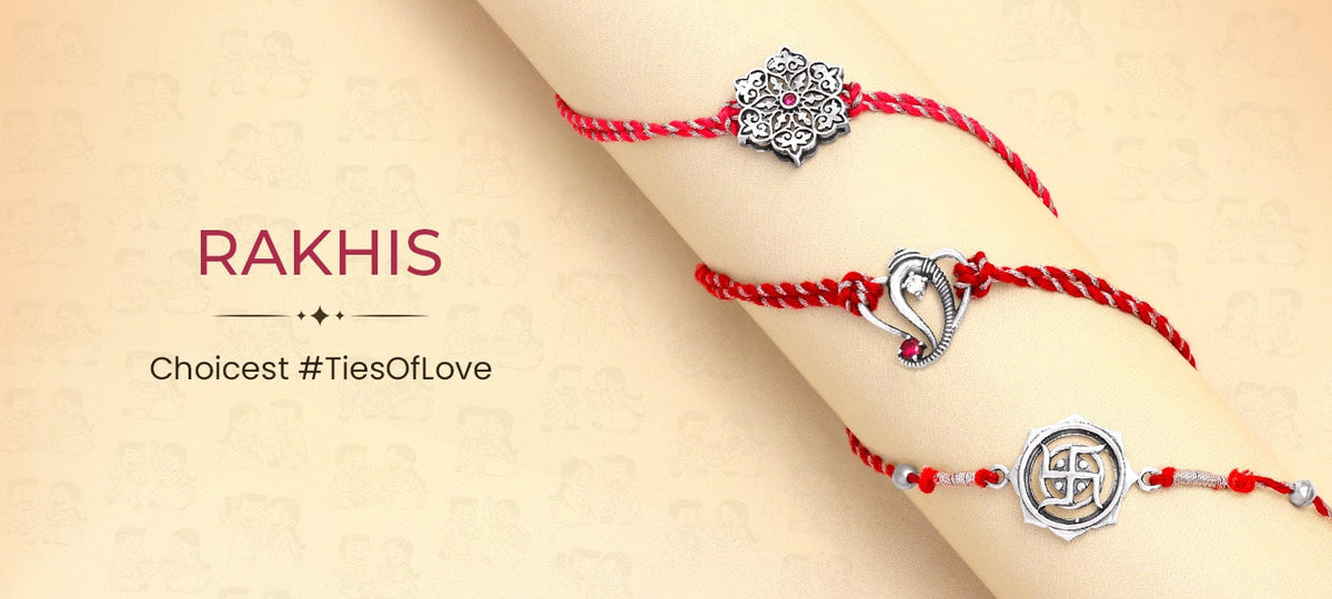 Buy Silver Rakhi Online | Rakhi for Brother – GIVA