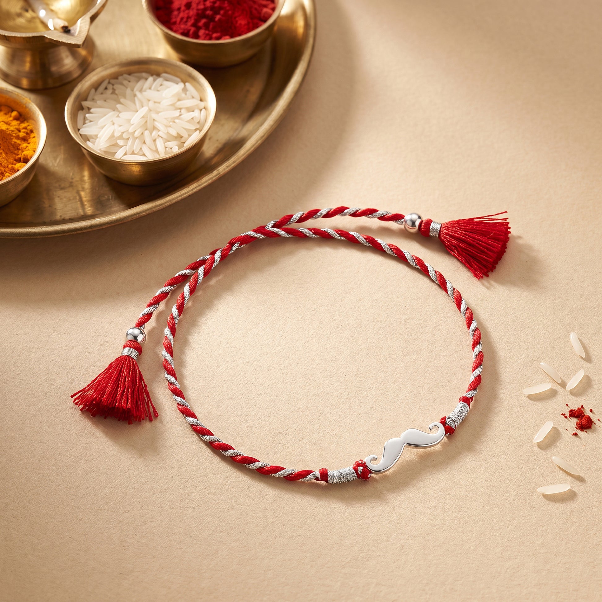 Silver Moustache (Moonchh) Rakhi