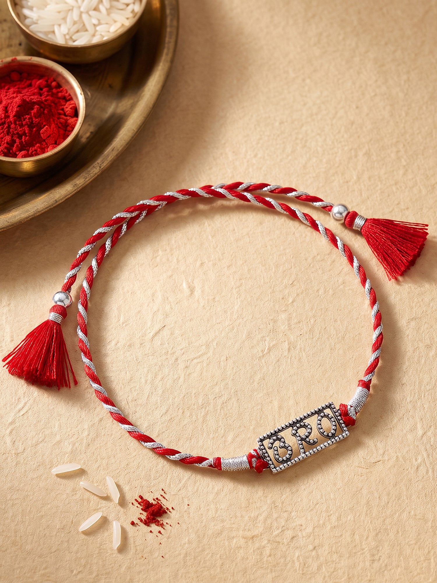 Oxidised Silver Bro Rakhi