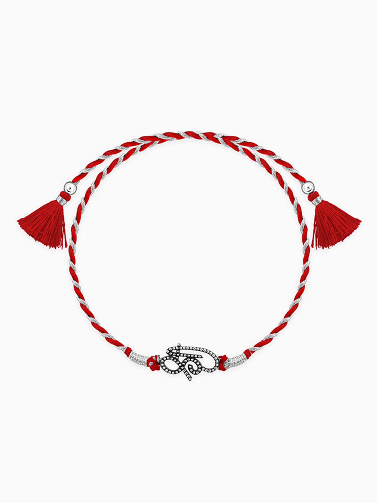 Oxidised Silver Shree Rakhi