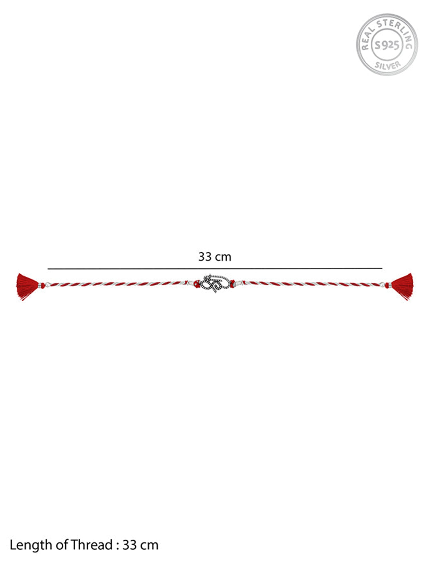 Oxidised Silver Shree Rakhi