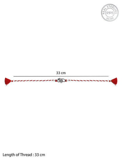 Oxidised Silver Shree Rakhi