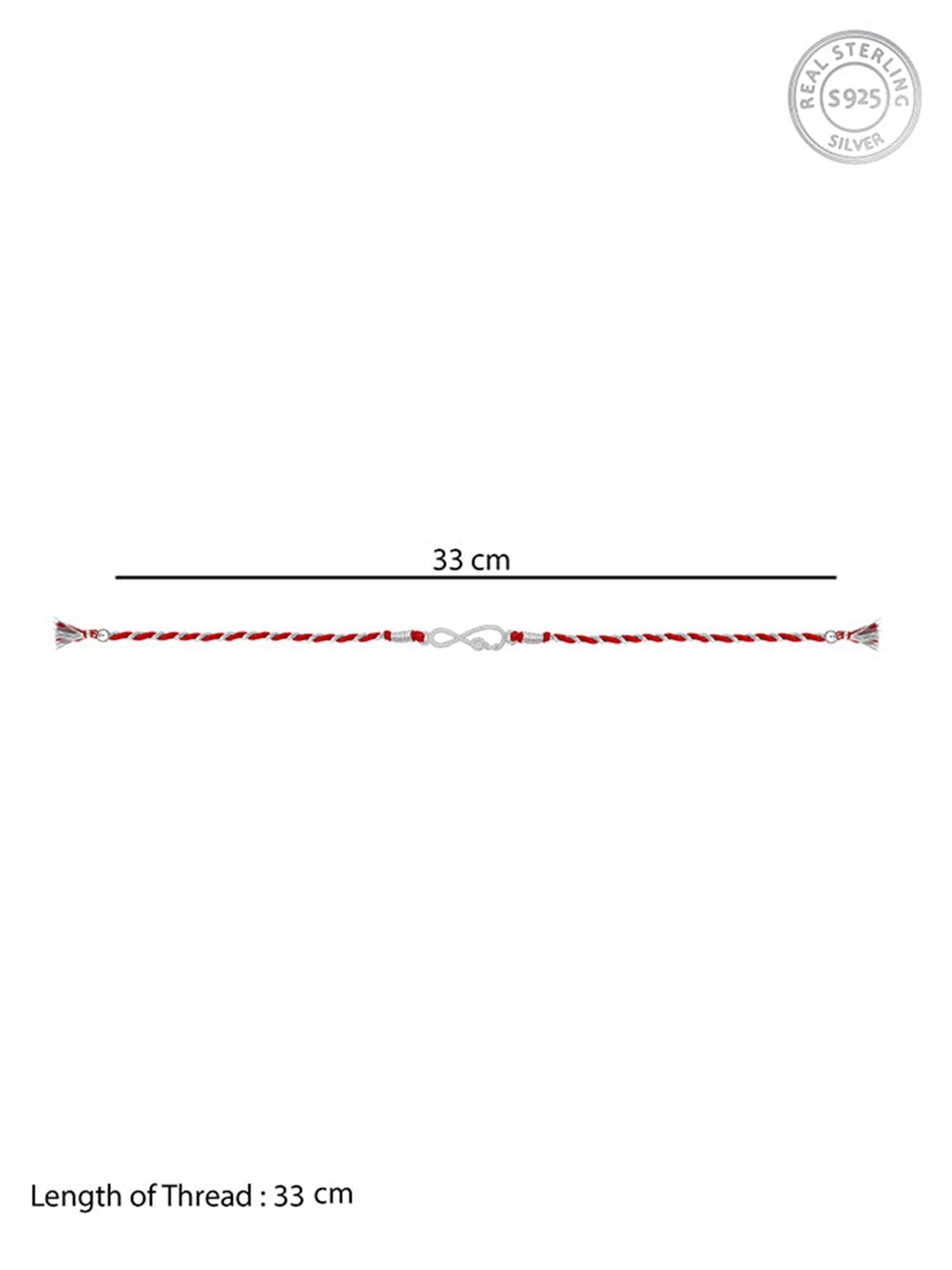 Silver Infinity Rakhi