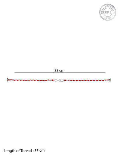 Silver Infinity Rakhi