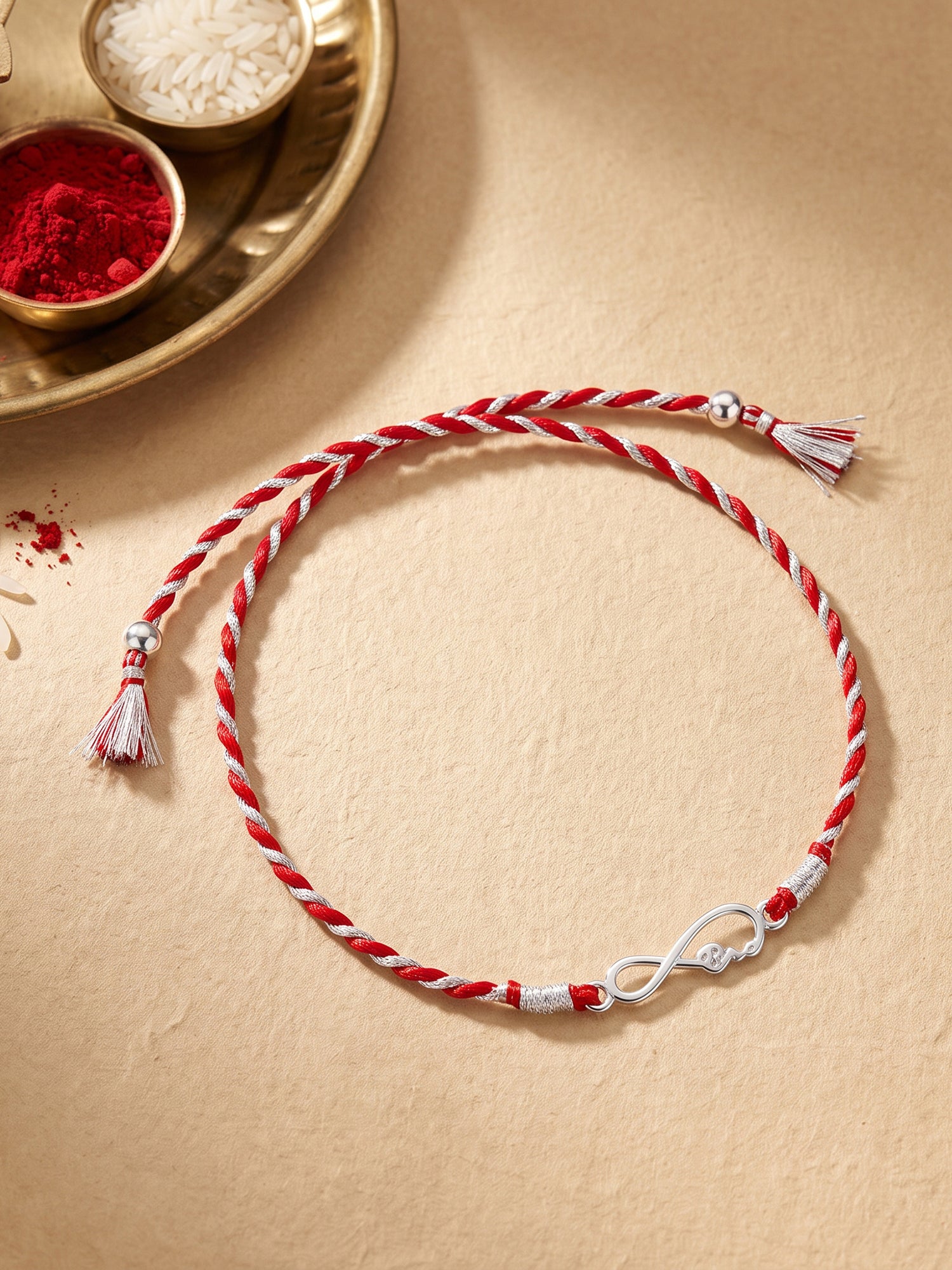 Silver Infinity Rakhi