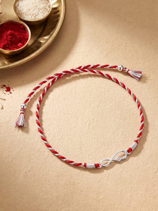 Silver Infinity Rakhi