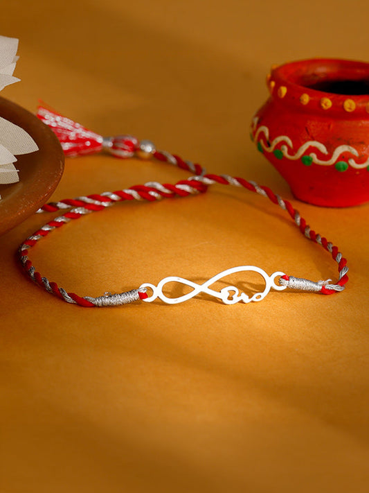 Silver Infinity Rakhi