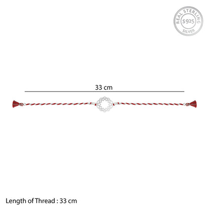 Silver Traditional Mandala Rakhi