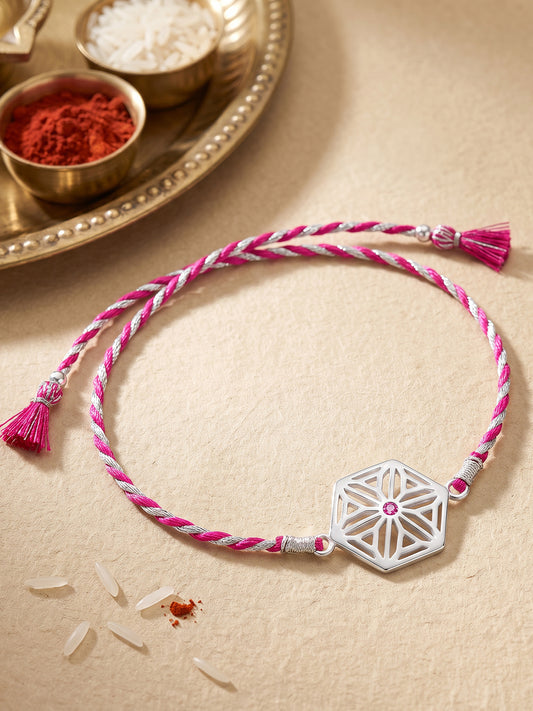 Silver Sibling Bond Rakhi