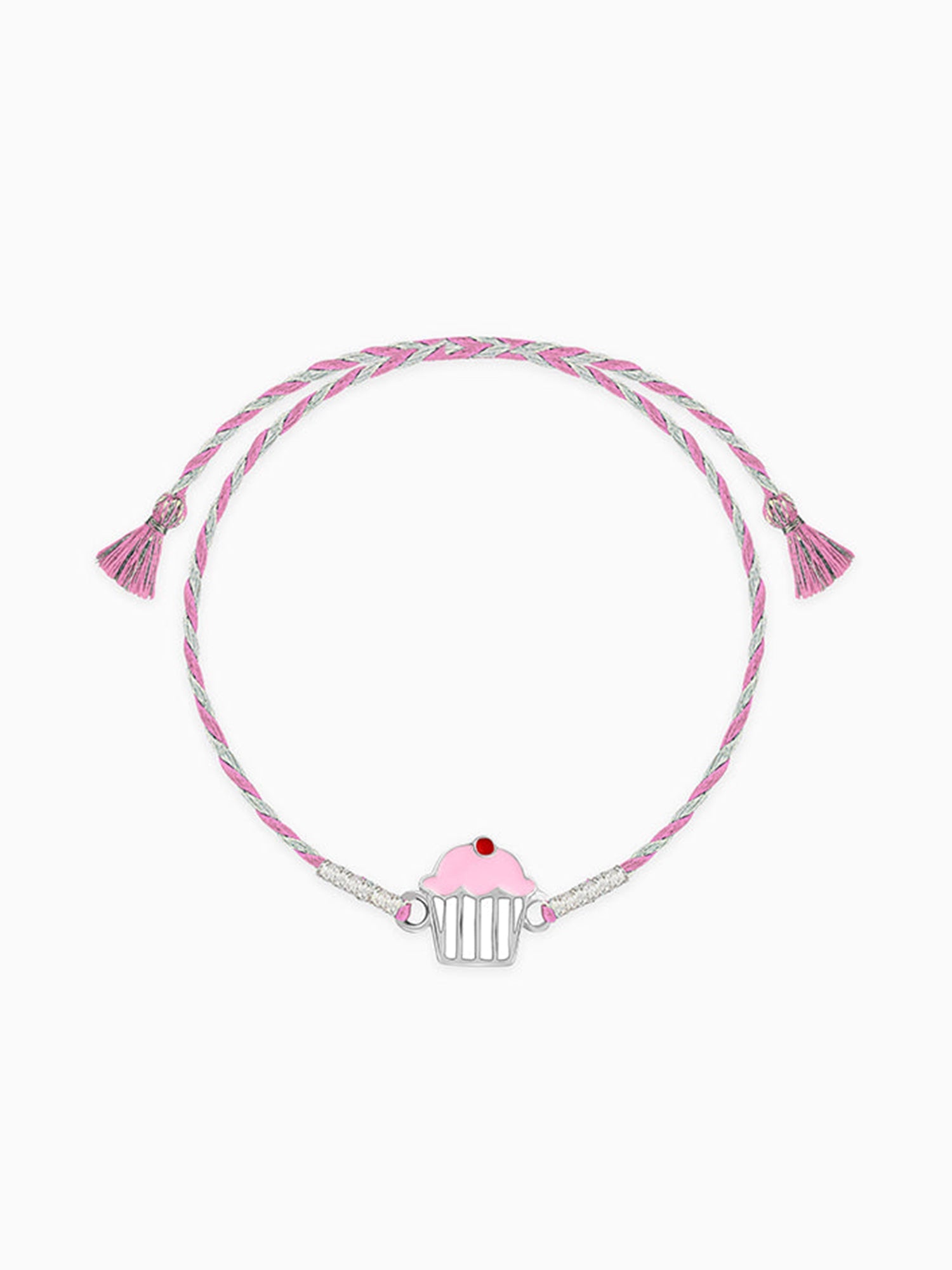 Silver Cup Cake Rakhi for Kids