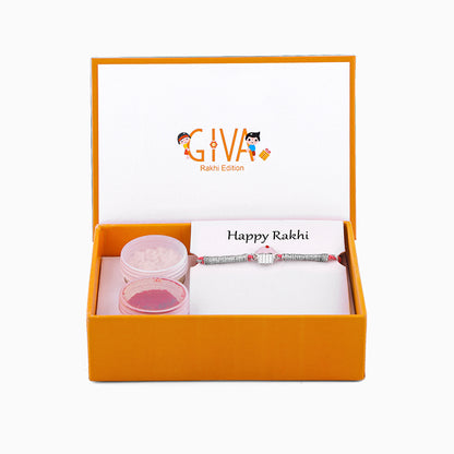 Silver Cup Cake Rakhi for Kids