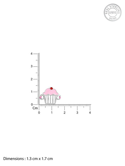 Silver Cup Cake Rakhi for Kids