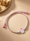 Silver Cup Cake Rakhi for Kids