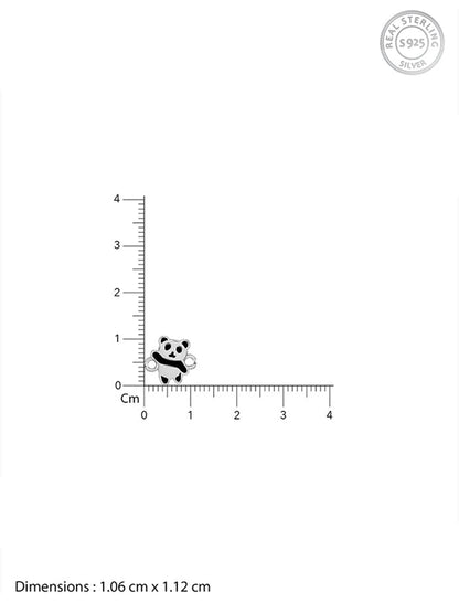 Silver Cute Panda Kids Rakhi
