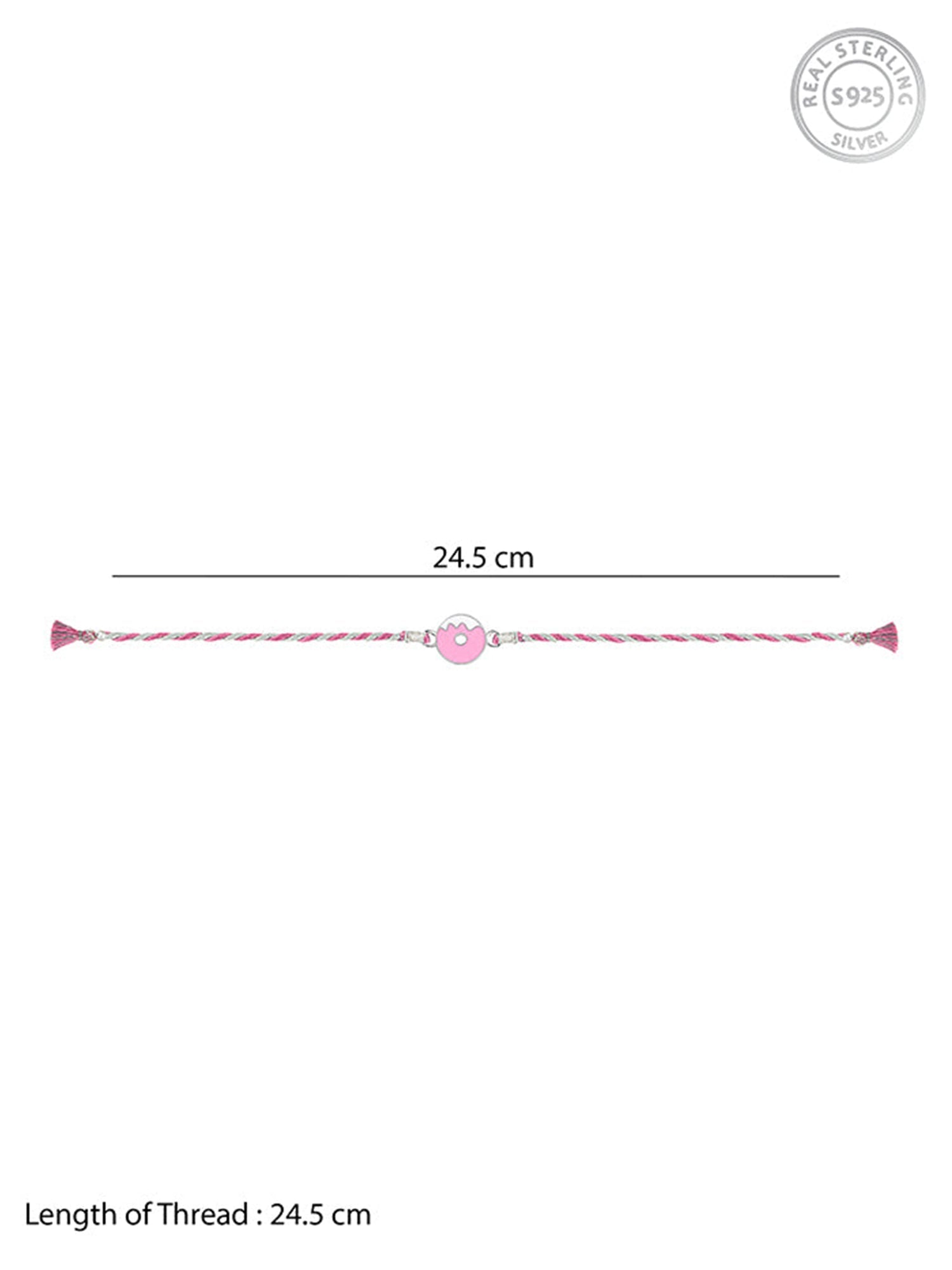 Silver Donut Kids Rakhi