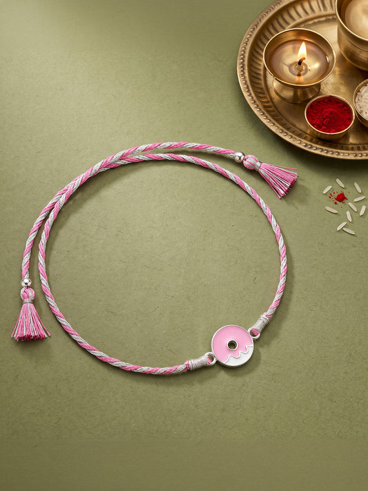 Silver Donut Kids Rakhi