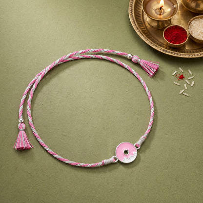 Silver Donut Kids Rakhi