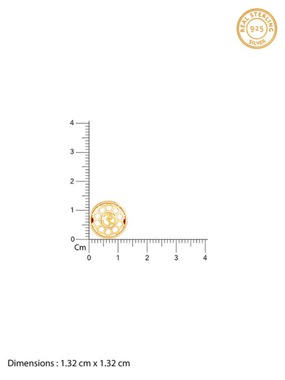 Golden Circular Om Rakhi