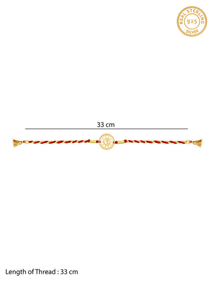 Golden Circular Om Rakhi
