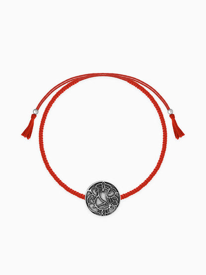 Oxidised Silver Lord Ganesha Sphere Rakhi