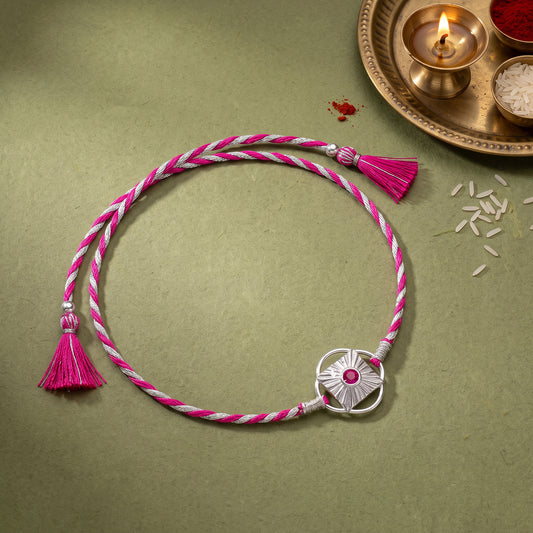 Silver Sacred Knot Rakhi
