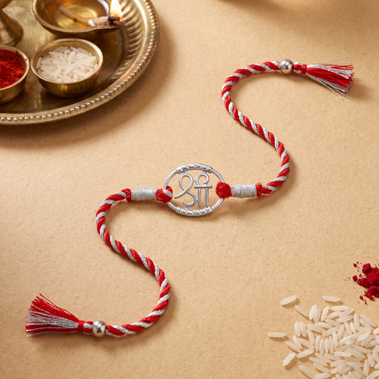 Silver Heavenly Shree Rakhi