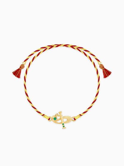 Golden Flute Rakhi