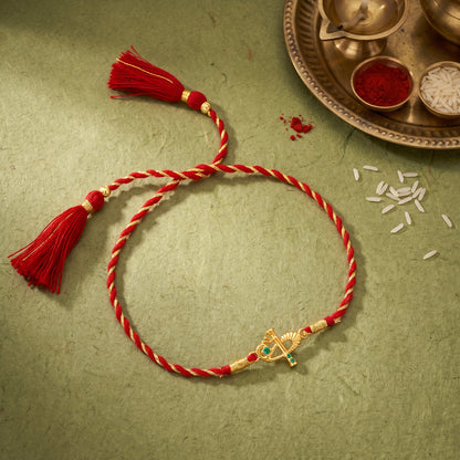 Golden Flute Rakhi