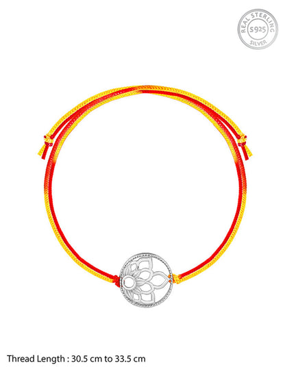 Silver Cherished Bloom Rakhi