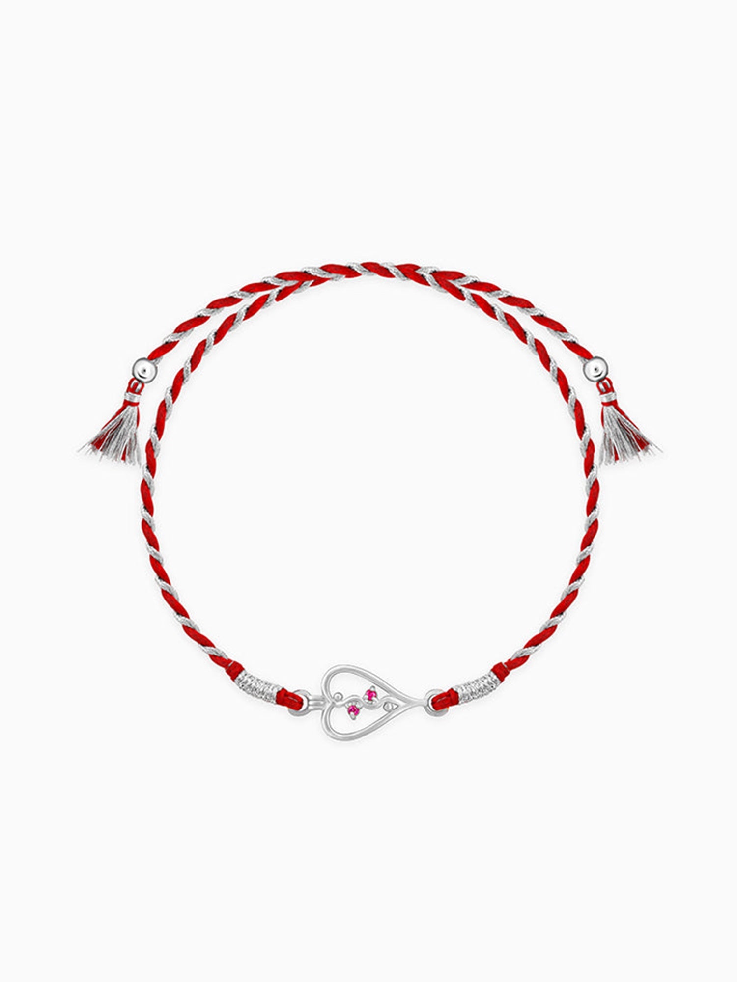 Silver Sibling Connection Rakhi