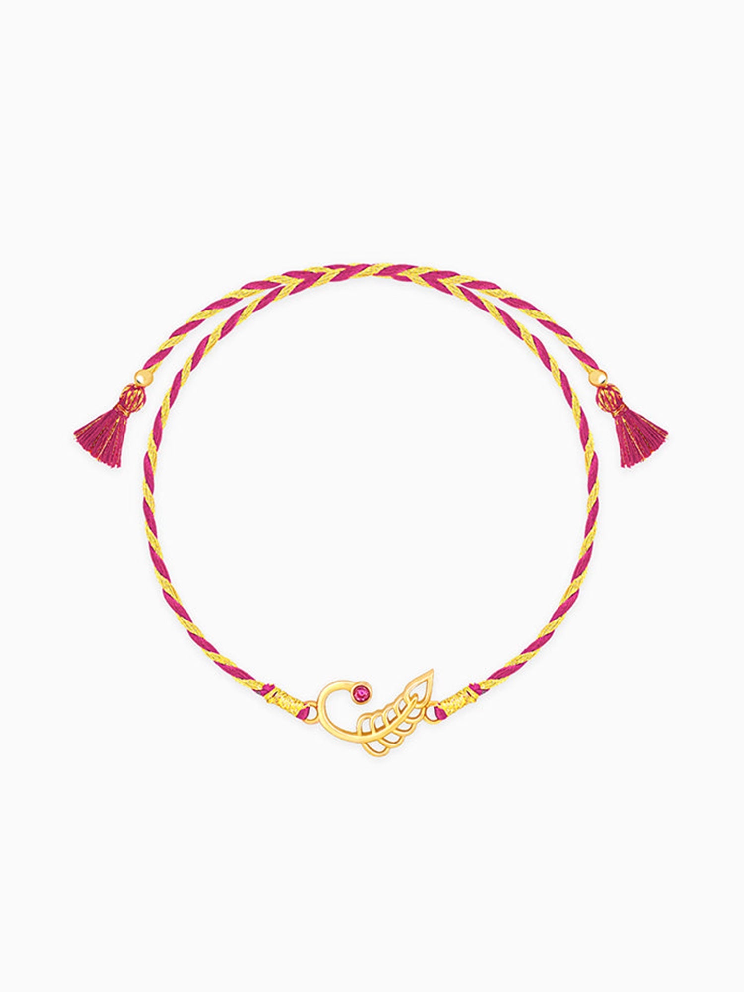 Golden New Leaf Rakhi