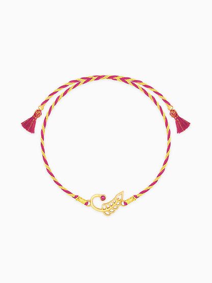 Golden New Leaf Rakhi