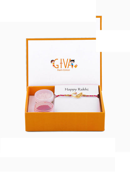 Golden New Leaf Rakhi